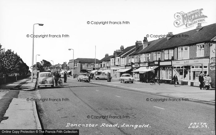 Photo of Langold, Doncaster Road c.1960
