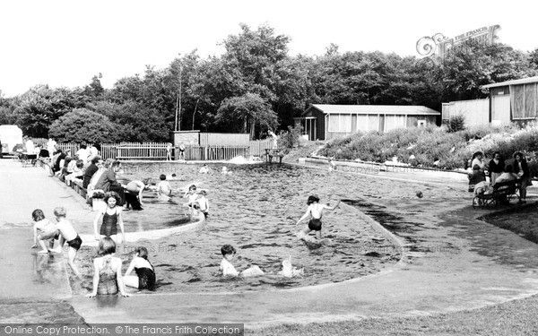 Photo of Langold, The Children's Swimming Pool c.1955