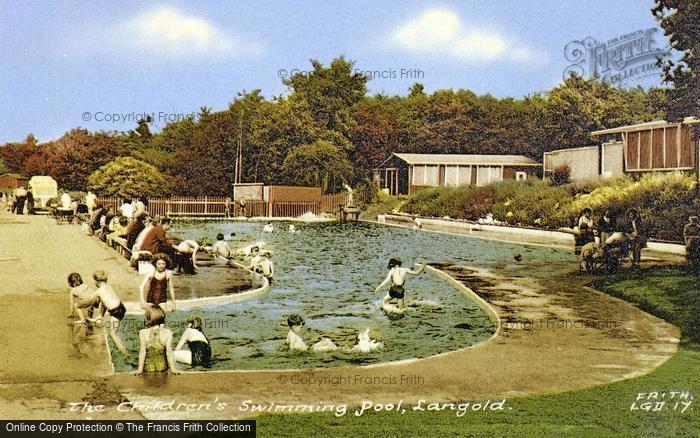 Photo of Langold, The Children's Swimming Pool c.1965