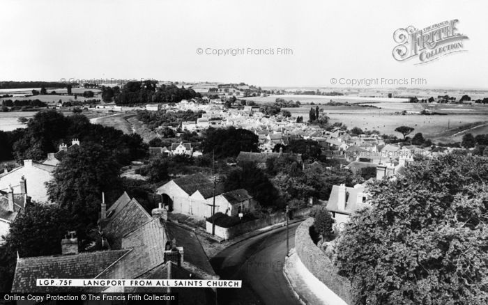 Photo of Langport, From All Saints Church c.1965