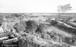 View From All Saints Church c.1965, Langport