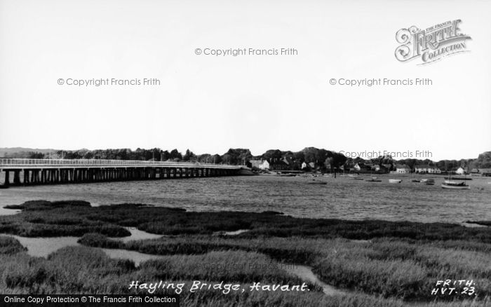 Photo of Langstone, Bridge c.1955