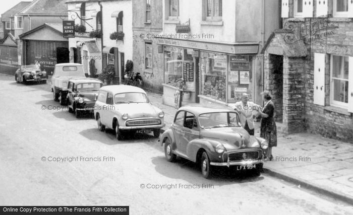 Photo of Langton Matravers, Cars Outside The Village Shop, High Street c.1965