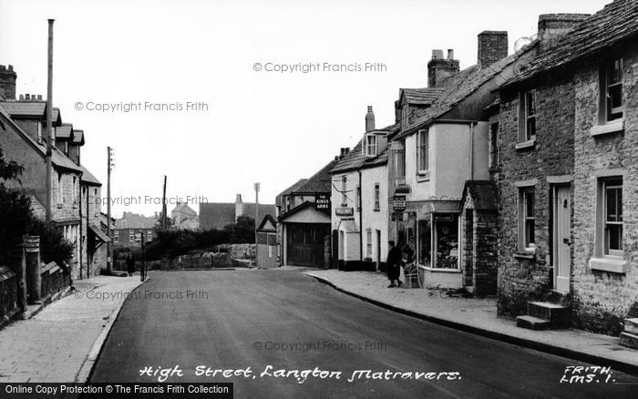Photo of Langton Matravers, High Street c.1955