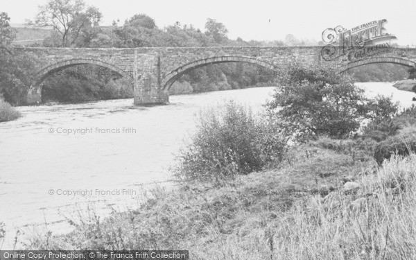 Photo of Langwathby, River Eden And Bridge c.1950