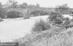 River Eden And Bridge c.1950, Langwathby