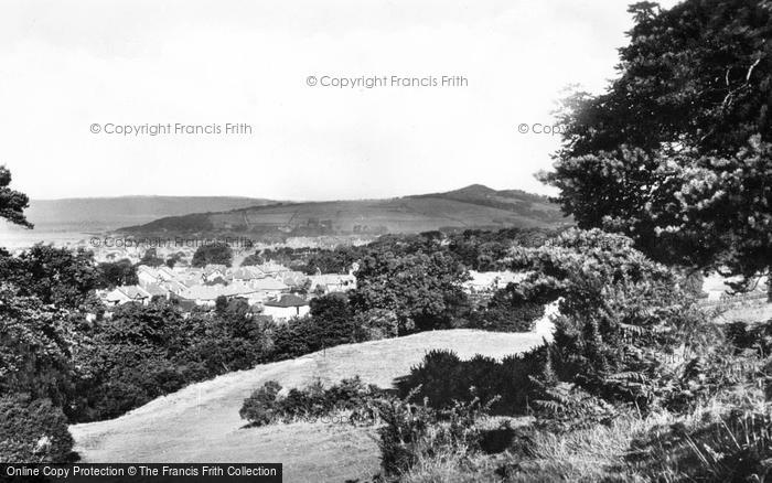 Photo of Largs, Knock Hill From Douglas Park c.1935