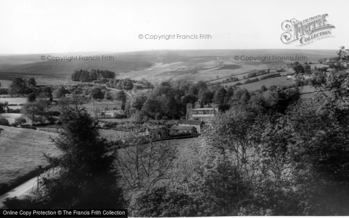 Photo of Lastingham, Village And Moors From Cross c.1965