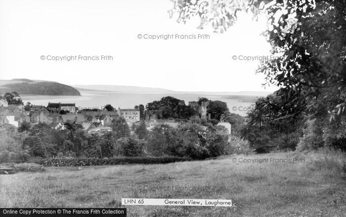 Photo of Laugharne, General View c.1960