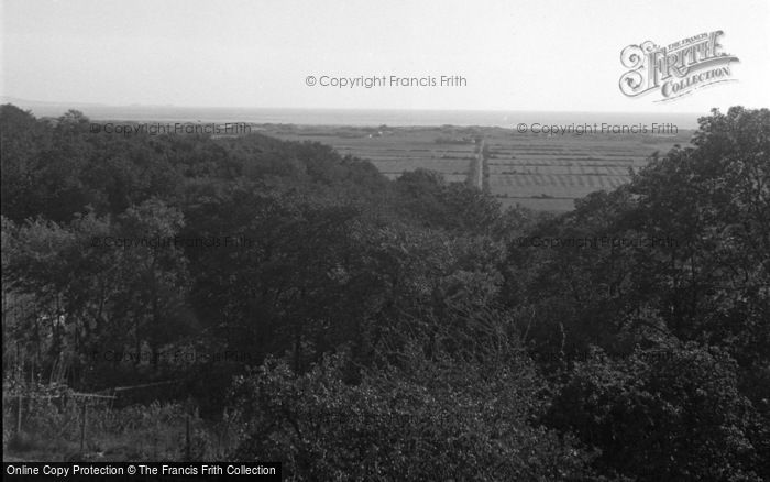 Photo of Laugharne, General View From Broadway Mansions 1954