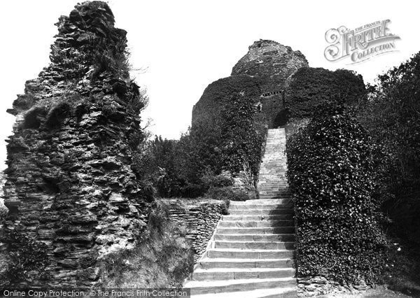 Photo of Launceston, Castle With Steps 1890