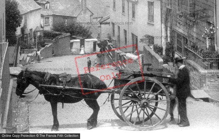 Photo of Launceston, Horse And Cart, St Thomas Hill 1906