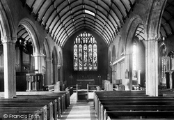 St Mary's Church Interior 1906, Launceston