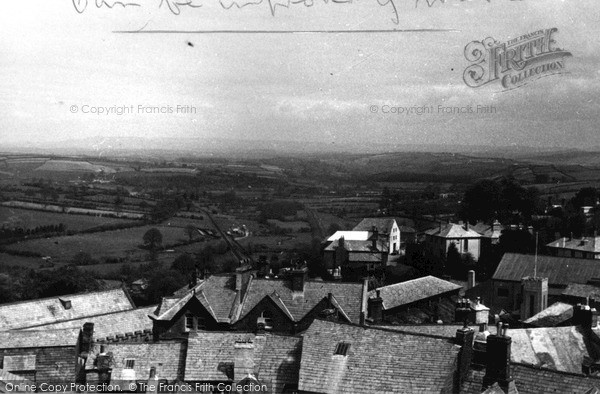 Photo of Launceston, View From Castle c.1955