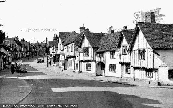 Photo of Lavenham, High Street c.1955