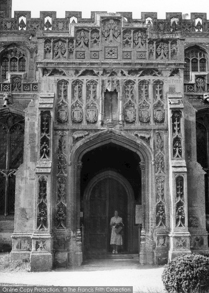 Photo of Lavenham, The Church Porch c.1955