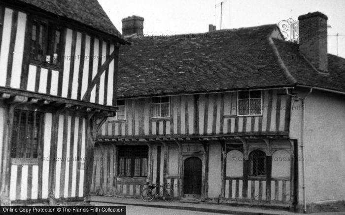 Photo of Lavenham, Wool Hall And Arched Shop Windows 1965