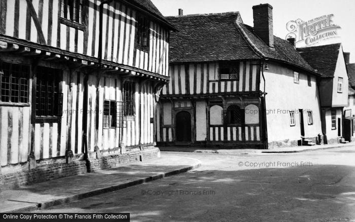 Photo of Lavenham, Wool Hall And Shop With Arched Windows 1950