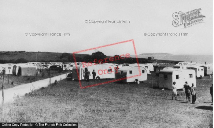 Photo of Lavernock, Caravan Site c.1955