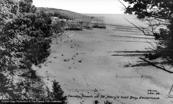 Photo of Lavernock, Sandy Beach At St Mary's Well Bay c.1965