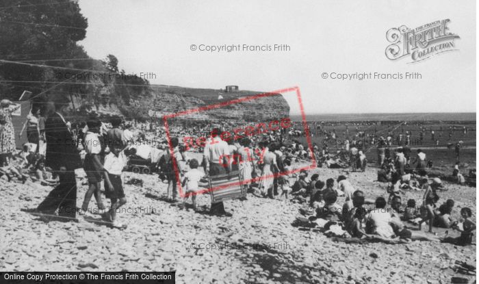 Photo of Lavernock, St Mary's Well Bay c.1955