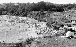 St Mary's Well Bay c.1955, Lavernock
