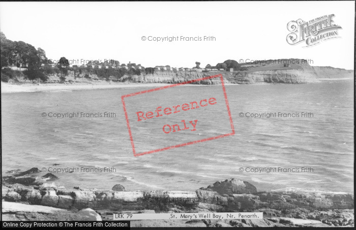 Photo of Lavernock, St Mary's Well Bay c.1960