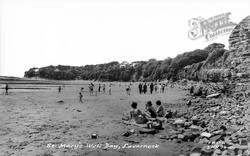 St Mary's Well Bay c.1965, Lavernock