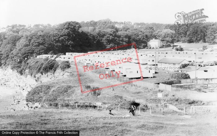 Lavernock, the Bay Caravan Park, St Mary's Well Bay c1960 Photo of Lavernock, The Bay Caravan Park, St Mary's Well Bay c.1960