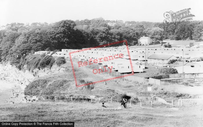 Photo of Lavernock, The Bay Caravan Park, St Mary's Well Bay c.1960