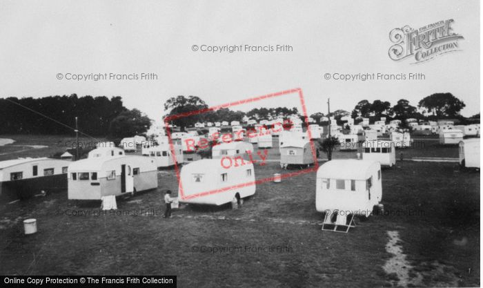 Photo of Lavernock, The Caravan Site c.1955