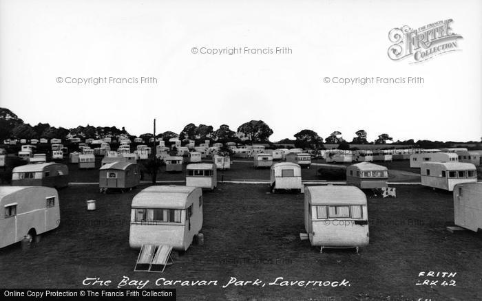 Photo of Lavernock, The Caravan Site c.1955