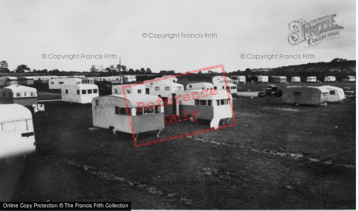 Photo of Lavernock, The Caravan Site c.1955