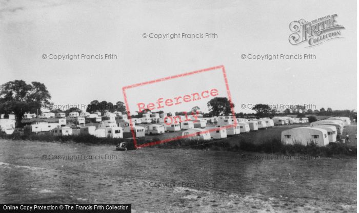 Photo of Lavernock, The Caravan Site c.1955