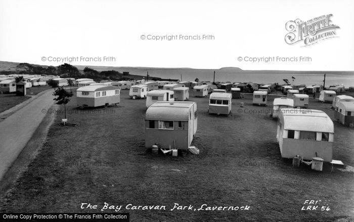 Photo of Lavernock, The Caravan Site c.1960