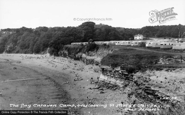 Photo of Lavernock, The Caravan Site c.1960