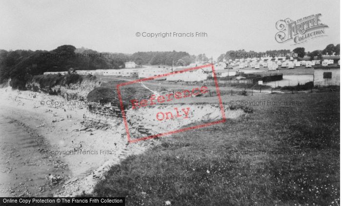 Photo of Lavernock, The Caravan Site c.1960