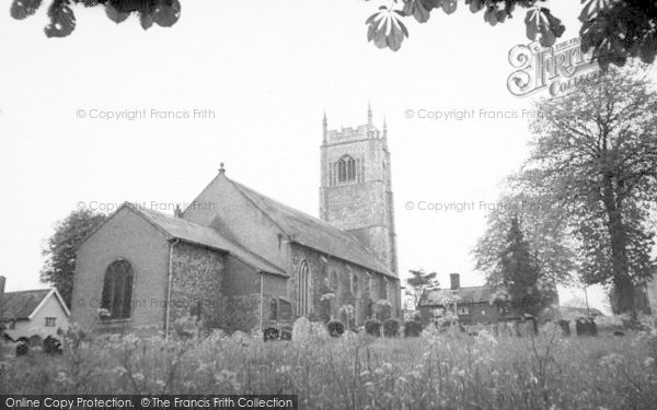 Photo of Laxfield, The Church c.1955