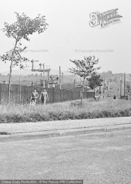Photo of Leadgate, Walking Beside The Railway c.1955