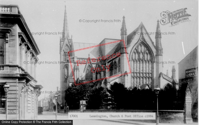 Photo of Leamington Spa, Church And Post Office c.1884
