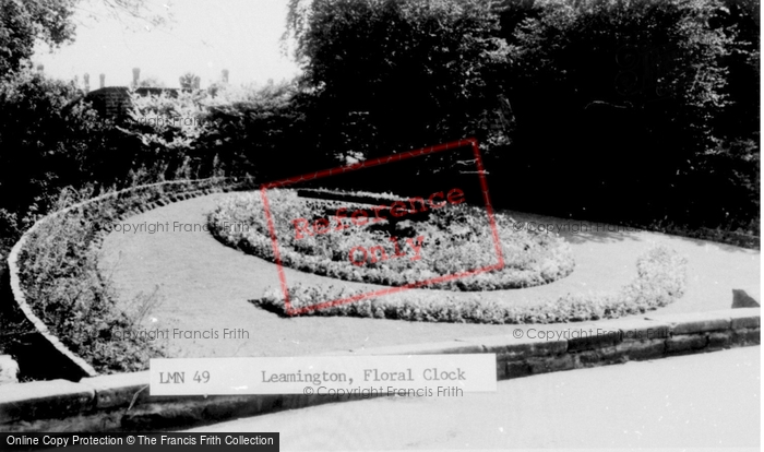 Photo of Leamington Spa, Floral Clock c.1955