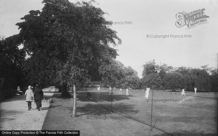 Photo of Leamington Spa, Jephson Gardens, Tennis Courts 1922
