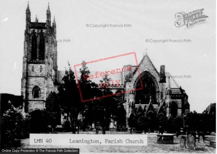 Photo of Leamington Spa, Parish Church c.1955
