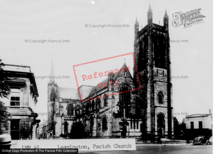 Photo of Leamington Spa, Parish Church c.1955
