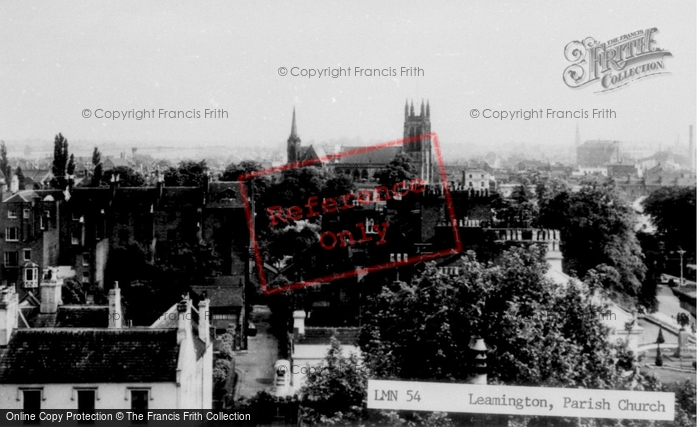 Photo of Leamington Spa, Parish Church c.1955