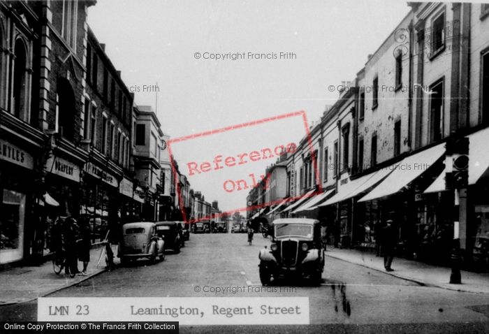 Photo of Leamington Spa, Regent Street c.1955