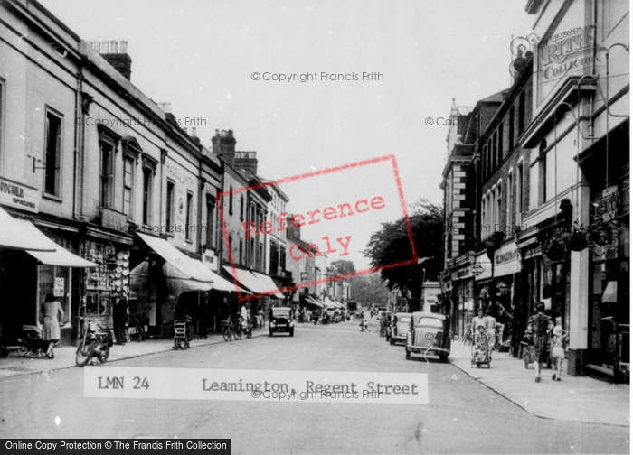 Photo of Leamington Spa, Regent Street c.1955