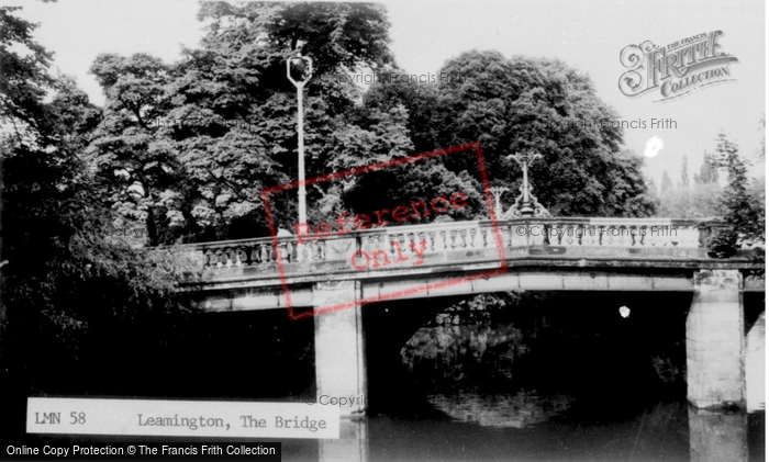 Photo of Leamington Spa, The Bridge c.1955