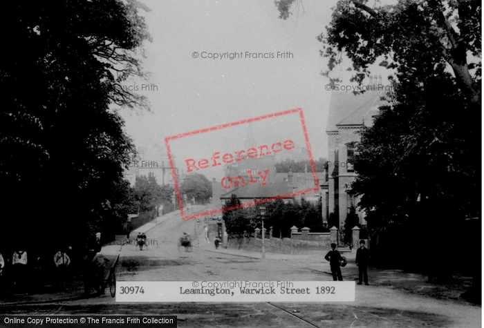 Photo of Leamington Spa, Warwick Street 1892