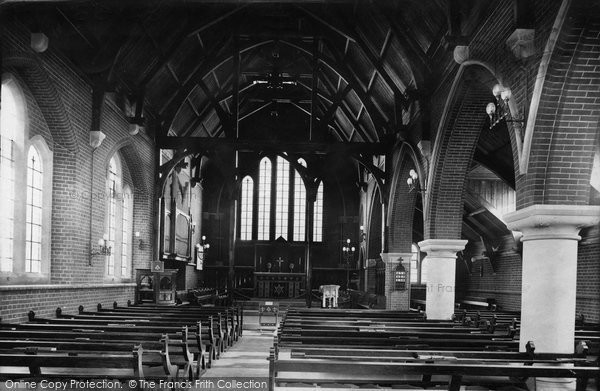 Leatherhead, Church interior 1909 Photo of Leatherhead, Church Interior 1909